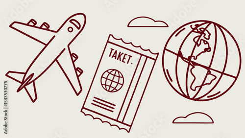 A circled red no smoking sign illustration marks a significant date on a business calendar, drawn like a Christmas icon