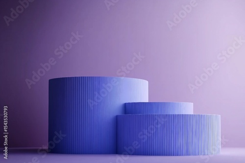 Minimal background. podium and very peri color background for product presentation. 3d rendering illustration