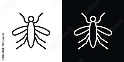 Mosquito icon filled flat sign concept for web design.