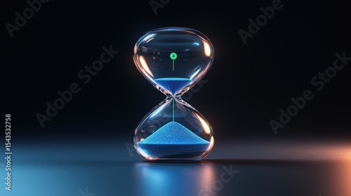 Hourglass, time, sand, glass,  flowing