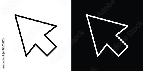 Mouse icon filled flat sign concept for web design.