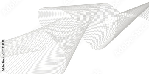 Abstract blend wave lines and technology background. Background lines wave abstract stripe design. White background, mesh abstract, vector gradient line soft blend.	