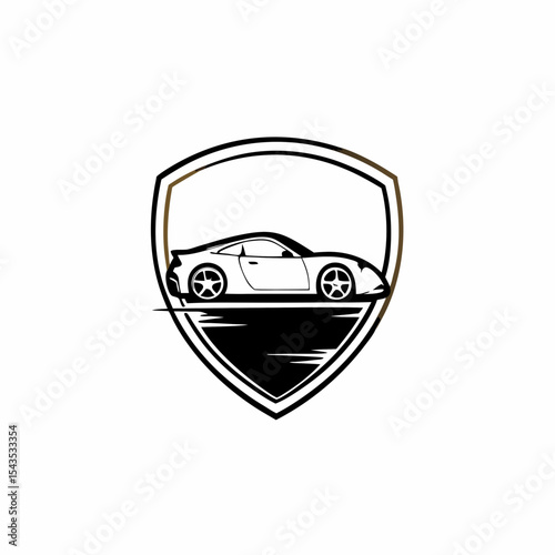 Vector Emblem Design for Car Club, Racing Team, or Auto Service Company