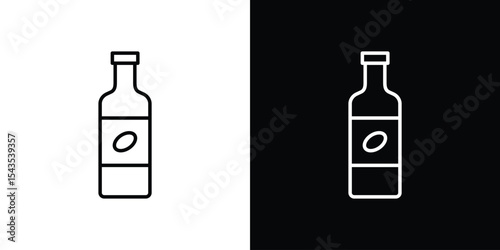 Olive oil icon filled flat sign concept for web design.