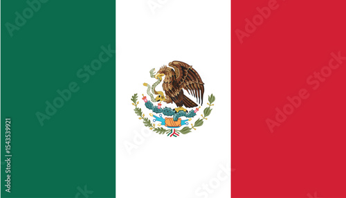 Mexico national flag. Flag of Mexico
