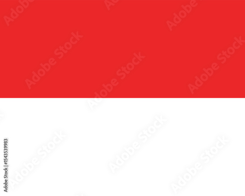 Monaco national flag. Flag of Monaco
