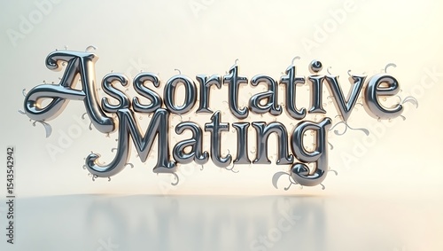 Engaging visual representation of assortative mating concept in biology
