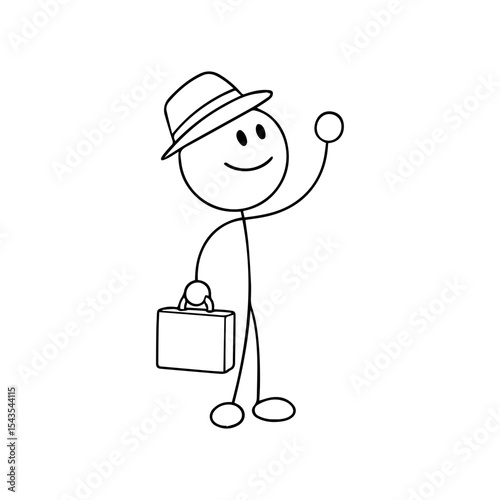 Happily Dancing Businessman