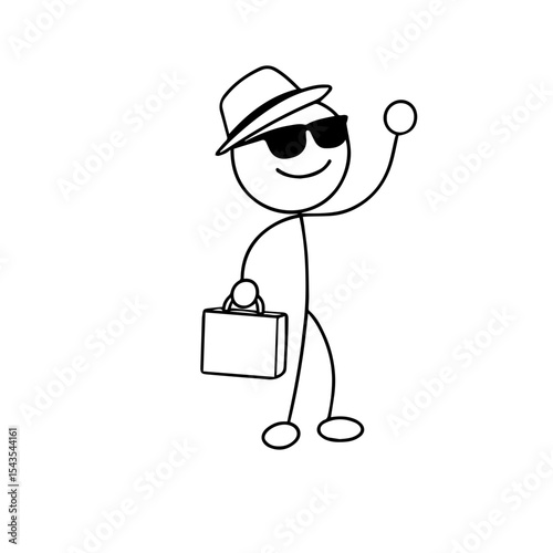 Happily Dancing Businessman