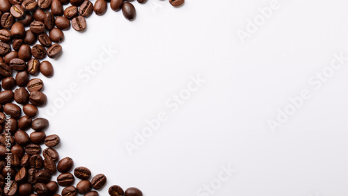 Wallpaper Mural Coffee Bean Border: Aromatic roasted coffee bean form a rustic border, evoking a sense of warmth and inviting viewers to indulge in the simple pleasure of coffee. Torontodigital.ca