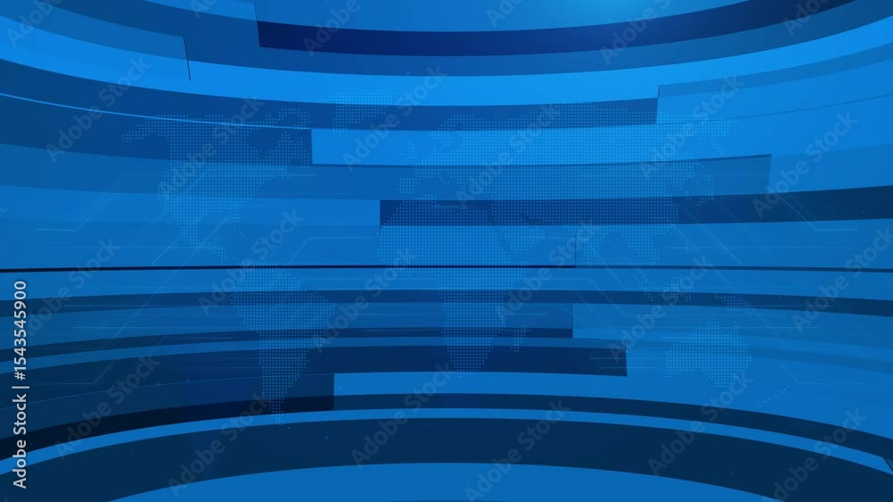 News studio ,blue animation for breaking news and broadcast visuals news studio background News background with world map earth globe animation concept ,World map animation for news bulletin HD video
