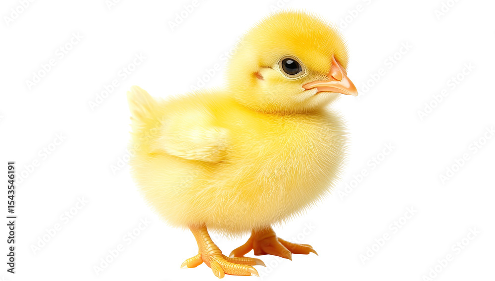 Obraz premium Adorable little yellow chick