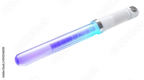 Portable UV sterilization wand, Transparent background, PNG file