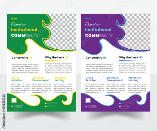 2026- 2030 new students school admission announcement flyer design template full editable vector print ready academic education institute admission application advertisement flyer or leaflet design