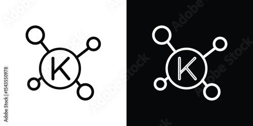 Potassium icon filled flat sign concept for web design.