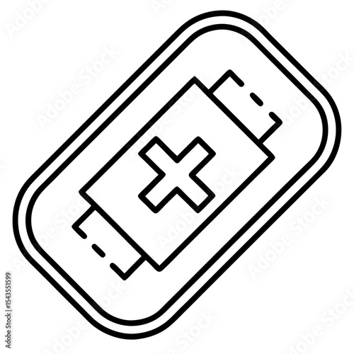 Wearable Health Sensor Line Art