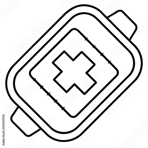 Wearable Health Sensor Line Art