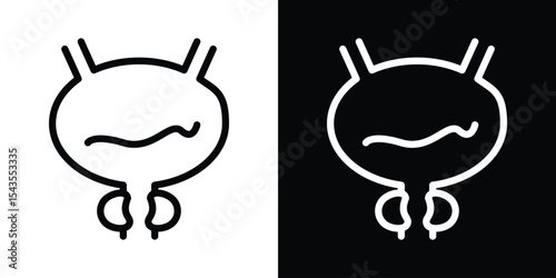 Prostate icon filled flat sign concept for web design.
