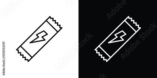 Protein bar icon filled flat sign concept for web design.