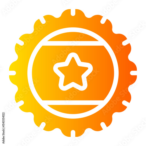 bottle cap gradient icon