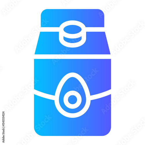 avocado juice gradient icon