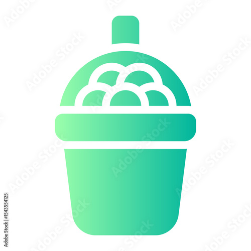 bubble tea gradient icon