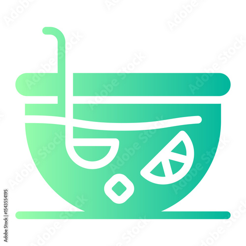 fruit juice gradient icon