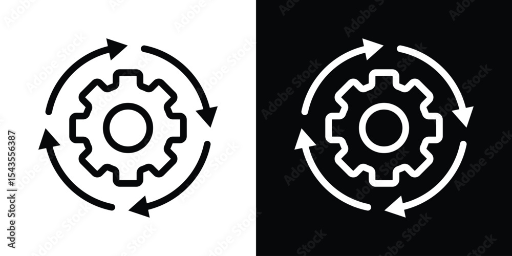 Obraz premium Recovery icon filled flat sign concept for web design.