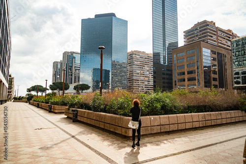 Details of business center Centro Direzionale in Naples