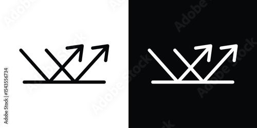 Reflect icon filled flat sign concept for web design.