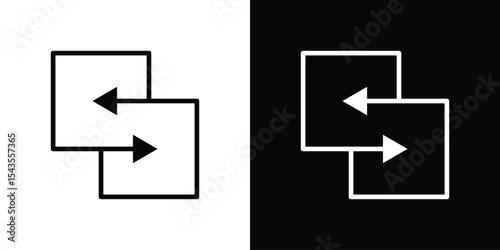 Replace icon filled flat sign concept for web design.