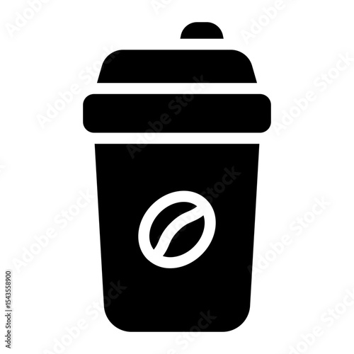 coffee glyph icon