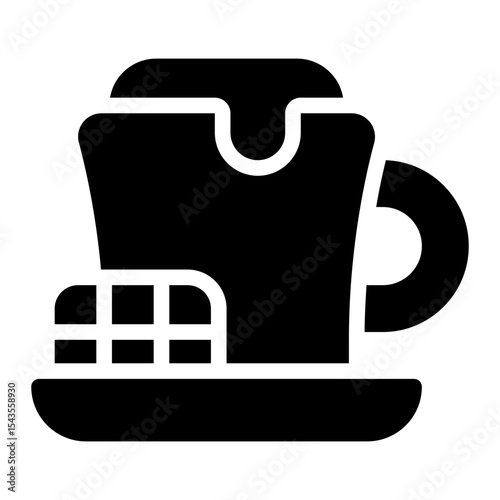 hot chocolate glyph icon