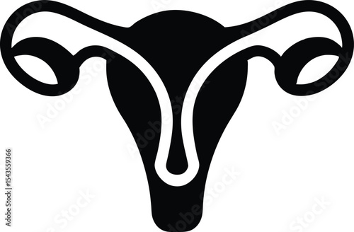 uterus vector icon.