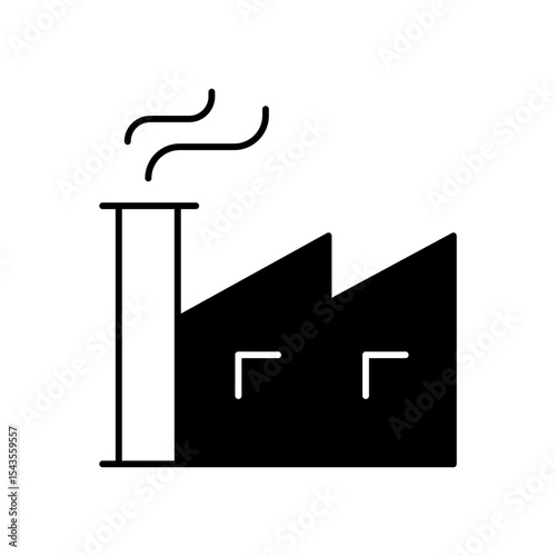 Factory Industrial Energy Fill Icon