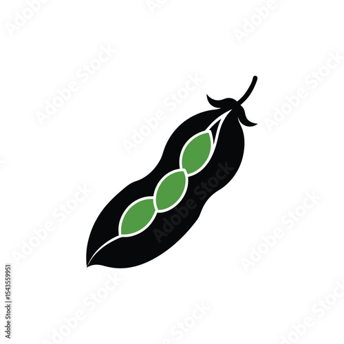 Fresh Green Peas in Pod  High-Quality Vector Illustration of Garden Peas