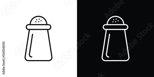 Salt pepper icon filled flat sign concept for web design.