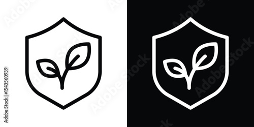 Save environment icon filled flat sign concept for web design.