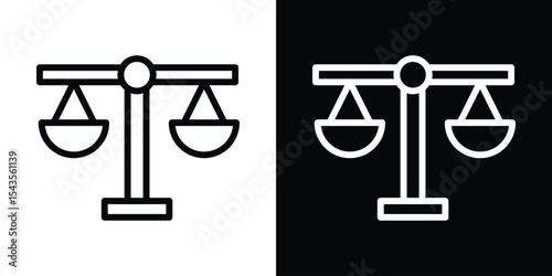 Scale icon collection. line stroke icon. EPS 10