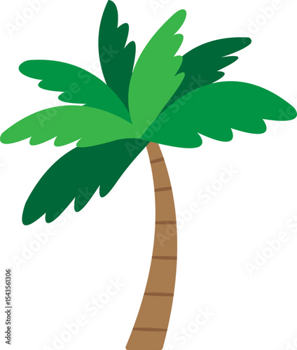 tropical tree vector art 코코넛 야자수 나무 벡터 illustration
