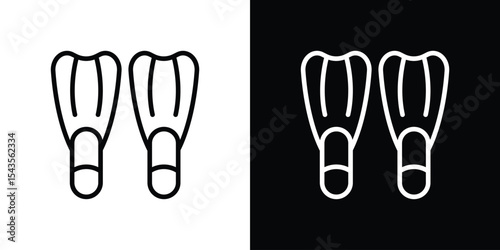 Scuba diving icon filled flat sign concept for web design.