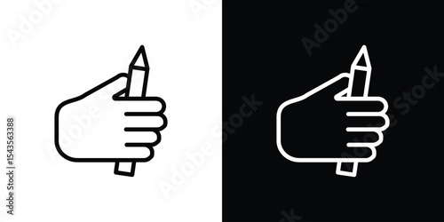 Self expression icon filled flat sign concept for web design.