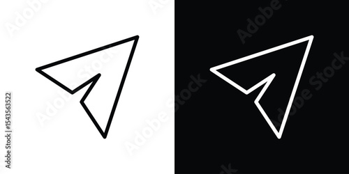 Send icon filled flat sign concept for web design.