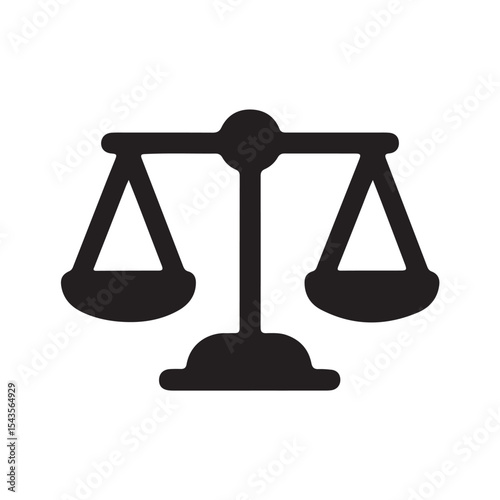 Iconic Symbol of Justice A Balanced Scale Representing Fairness and Equality Depicted with Symmetrical Precision Timeless Emblem of Legal Systems and the Pursuit of Impartiality