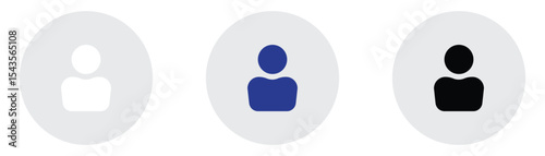 simple profil icon. user and Ui icon vector illustration	