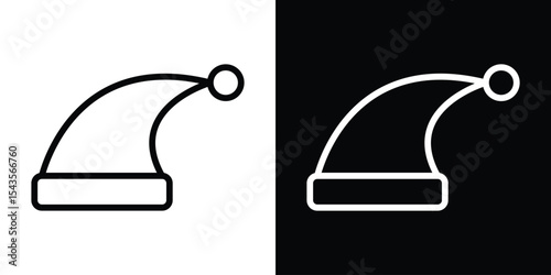 Sleeping Hat icon filled flat sign concept for web design.
