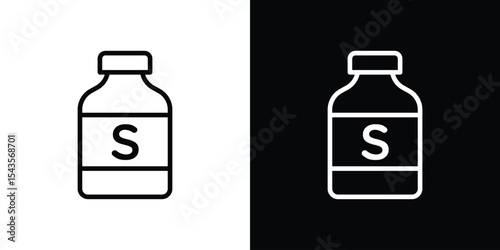 Solvent icon filled flat sign concept for web design.