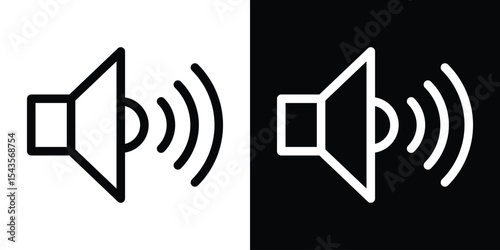 Sound effect icon filled flat sign concept for web design.