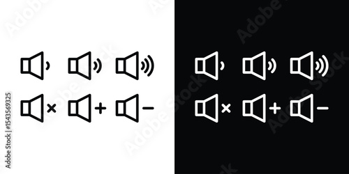 Speaker volume icon filled flat sign concept for web design.