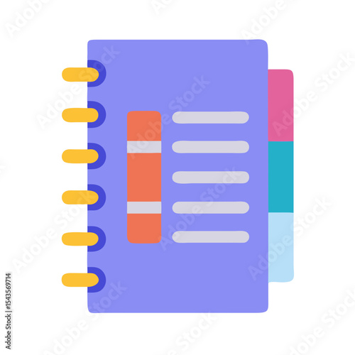 Notebook with spiral binding Material SVG Icon